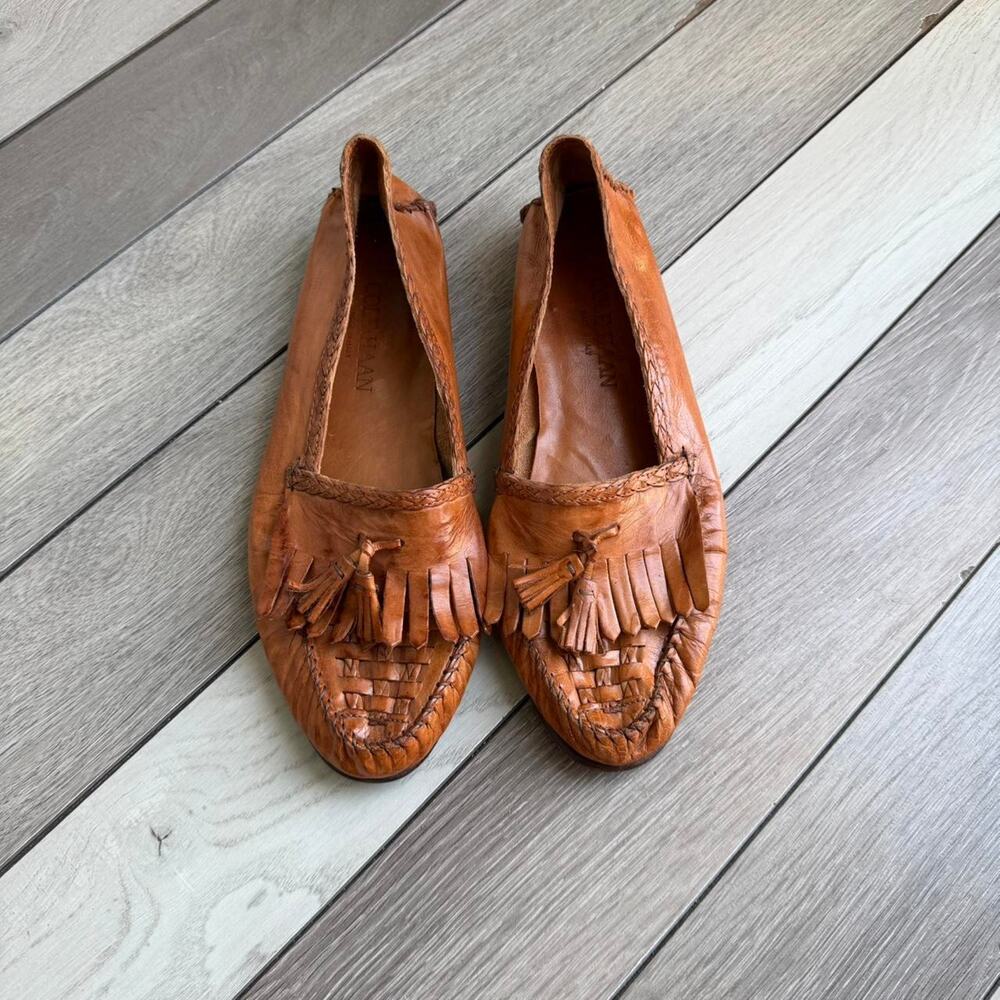 Cole haan leather tassel loafers